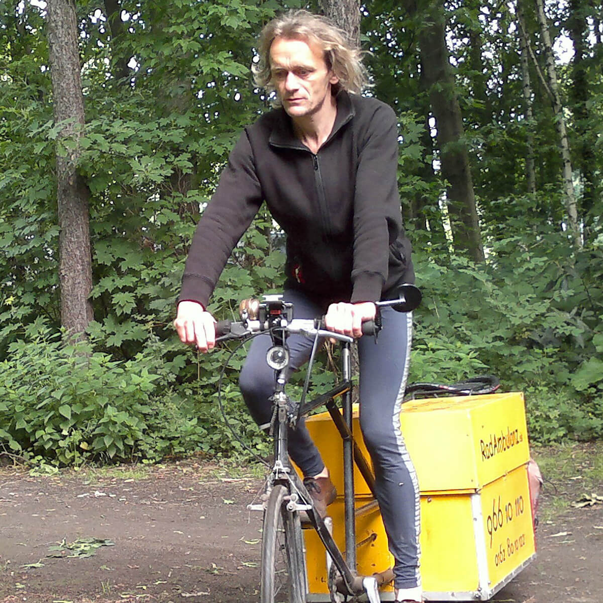 ich auf meinem cargobike